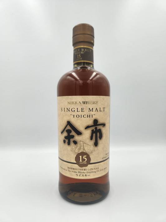 Nikka Yoichi 15 Year Old Single Malt Japanese Whisky 700ml (no box)