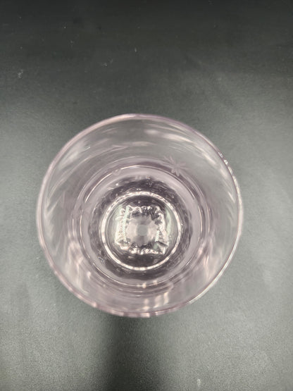 Tajima Glass Sakura Kiriko Mount Fuji Glass - Pink colour