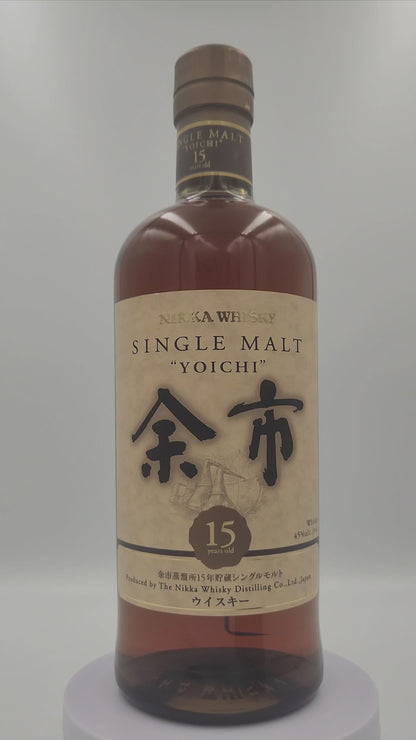 Nikka Yoichi 15 Year Old Single Malt Japanese Whisky 700ml (no box)