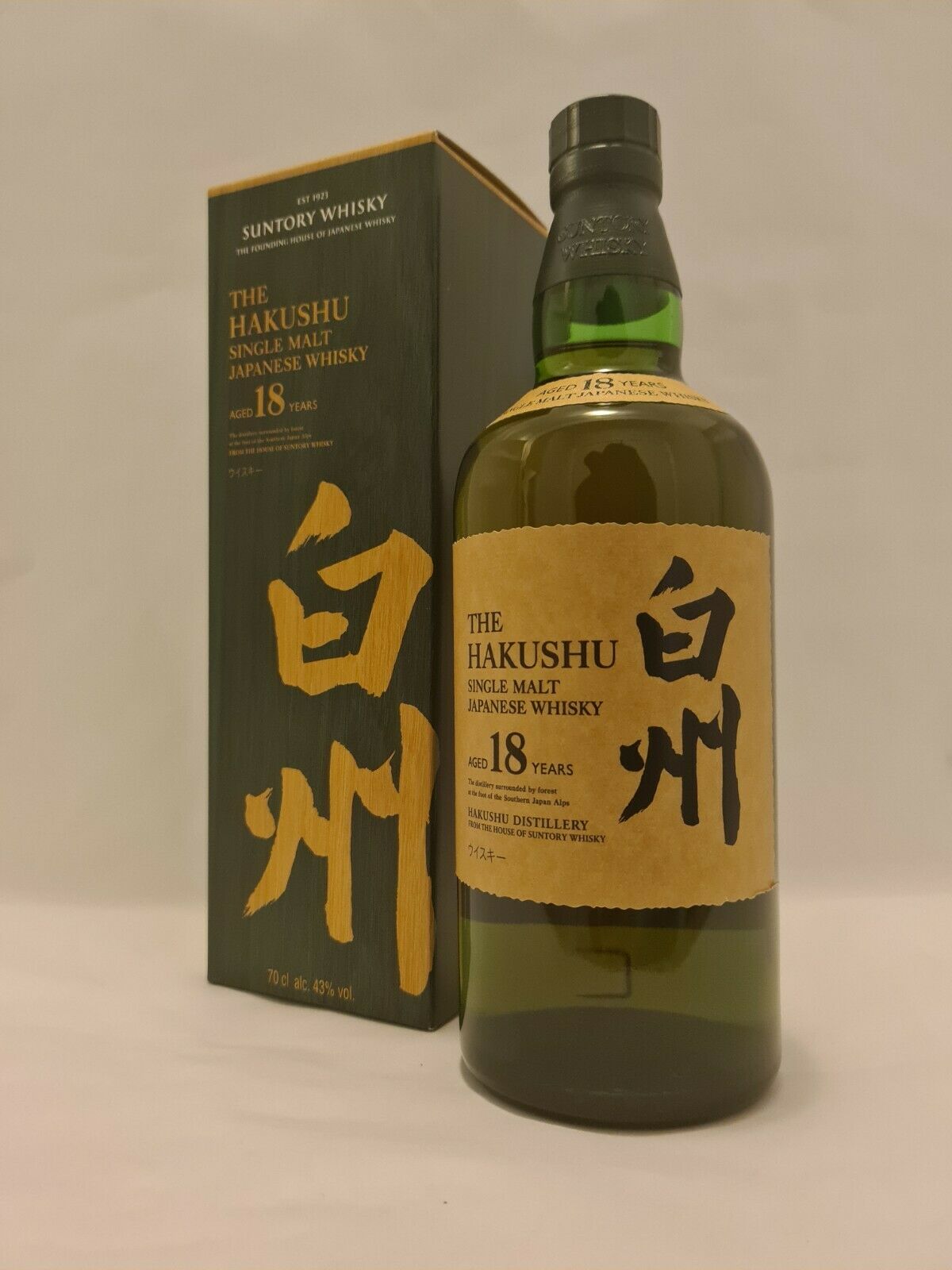 Suntory Hakushu 18 Year Old Single Malt Japanese Whisky 700ml